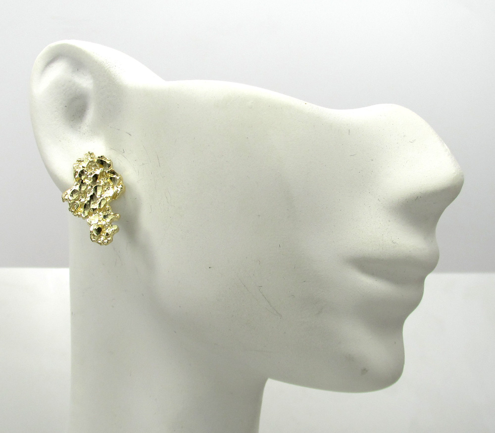 Gold Nugget Earrings