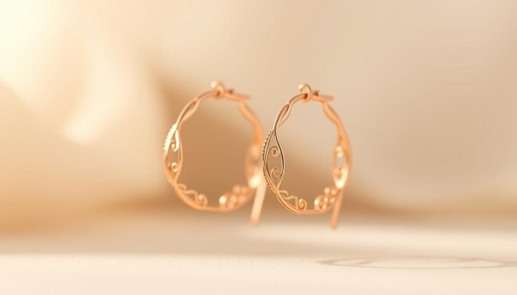 Rose Gold Earrings