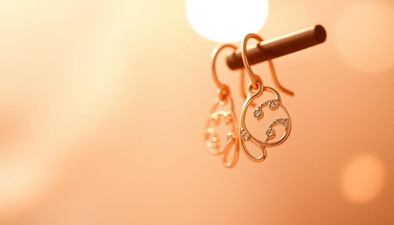 Rose Gold Earrings